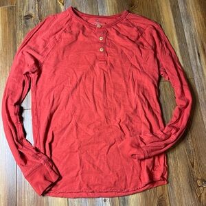 American Eagle Outfitters Vintage Red Henley Small S